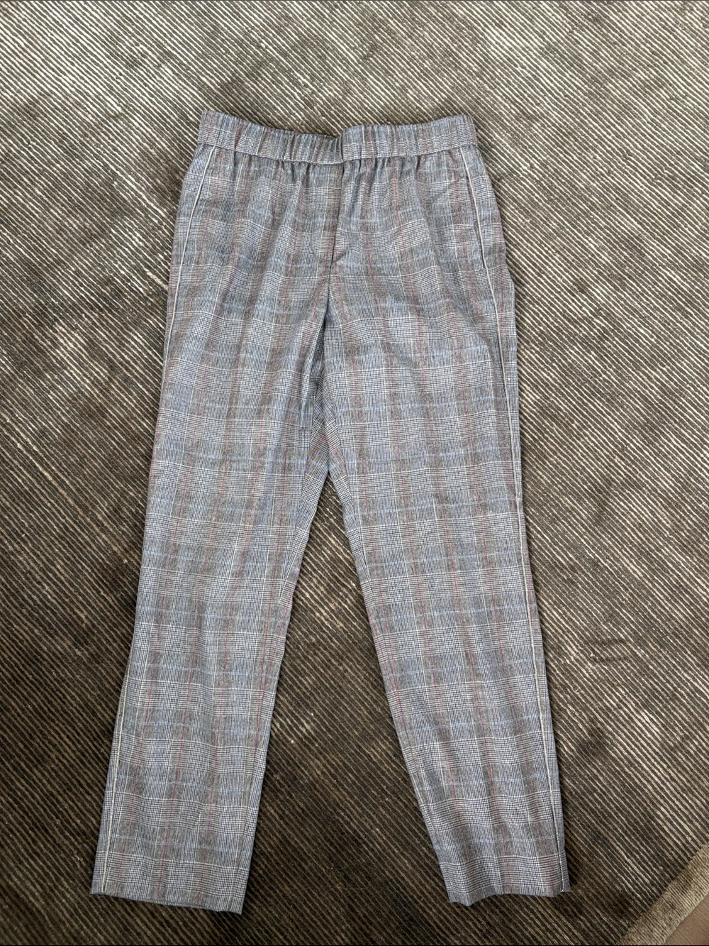 Peserico Plaid Straight-Leg Pants